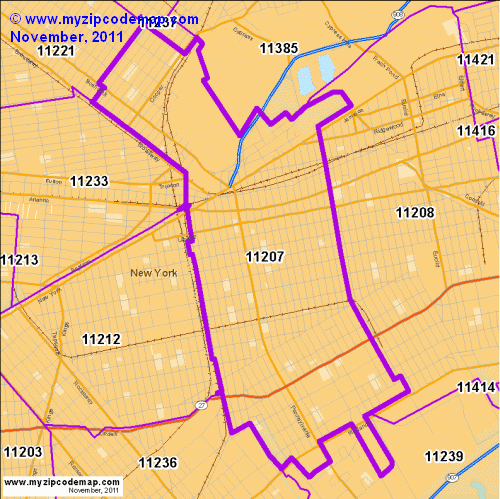 map of 11207