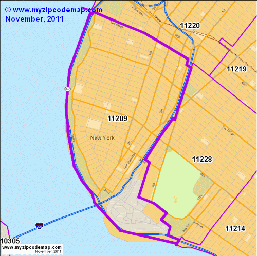 map of 11209