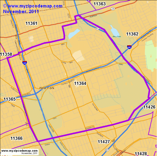 map of 11364