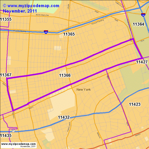 map of 11366