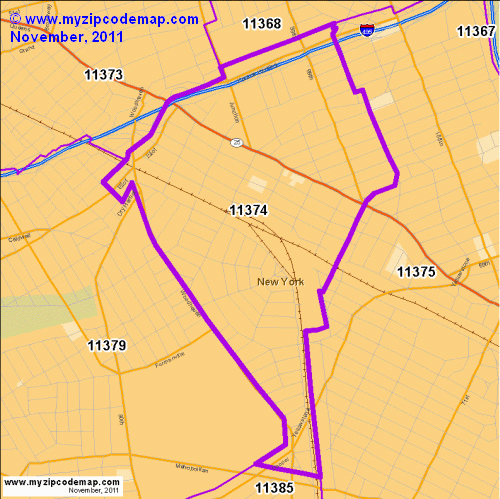 map of 11374