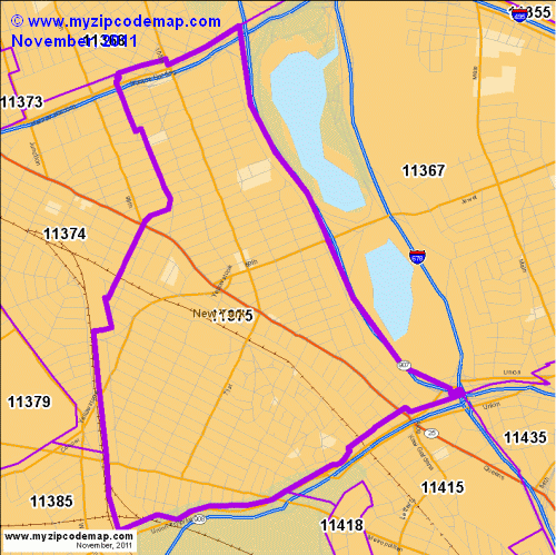 map of 11375
