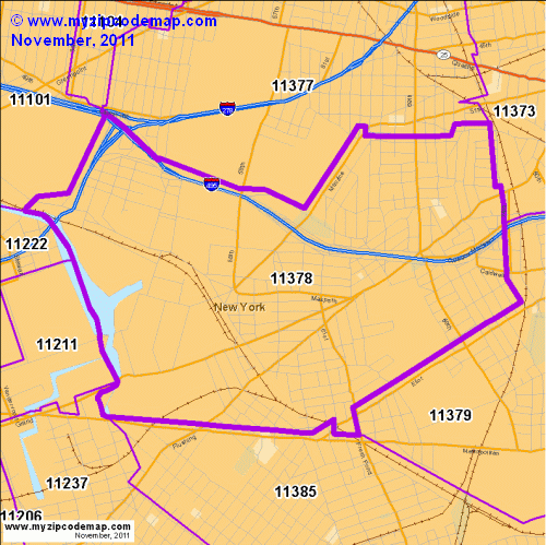 map of 11378