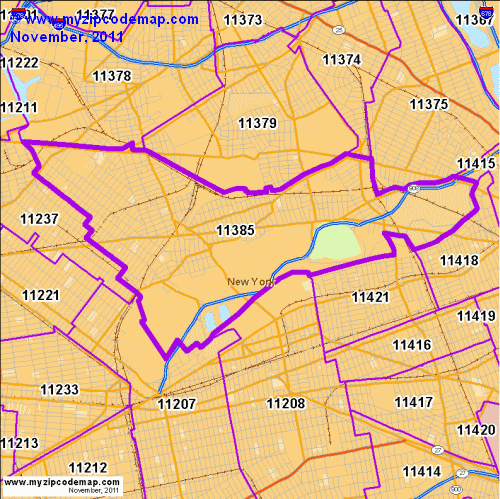 map of 11385