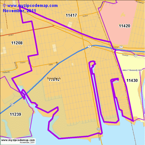 map of 11414