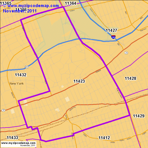 map of 11423