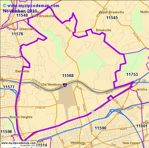 map of 11568