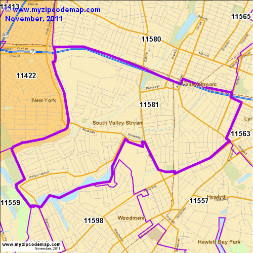 map of 11581