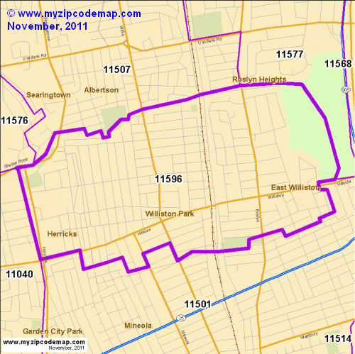 map of 11596