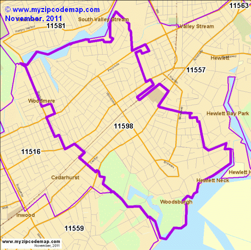 map of 11598