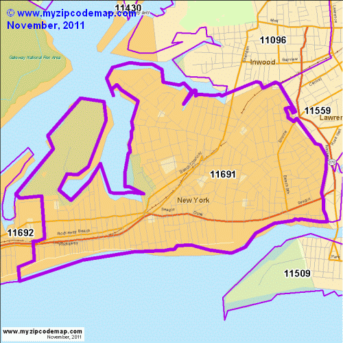 map of 11691