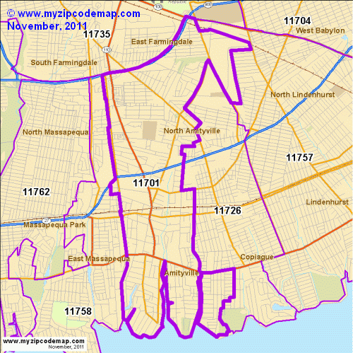 map of 11701