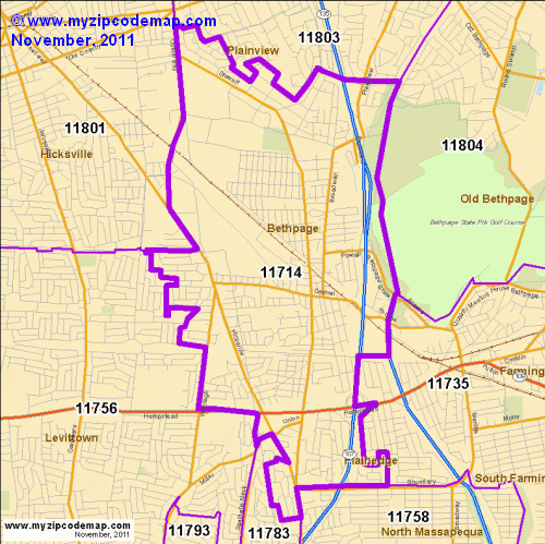 map of 11714