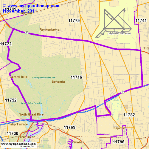 map of 11716