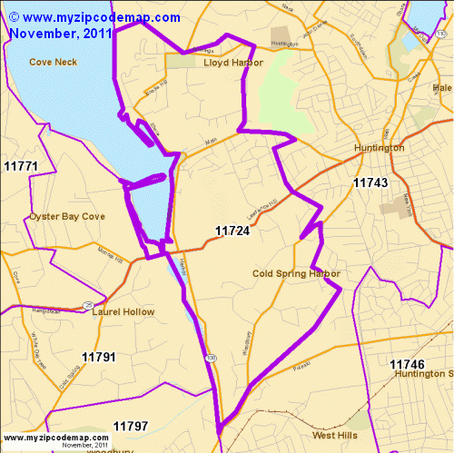 map of 11724