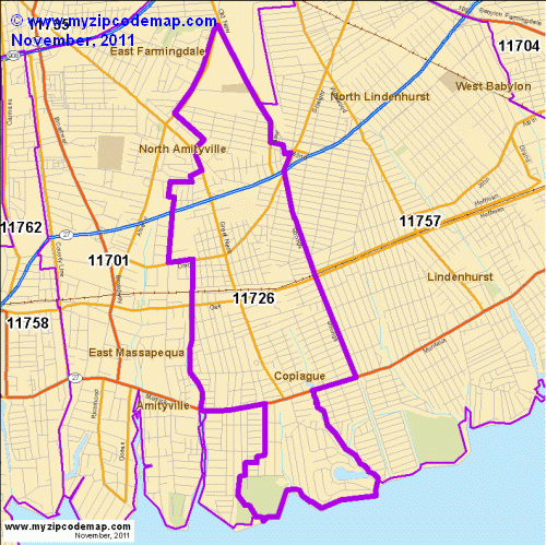map of 11726