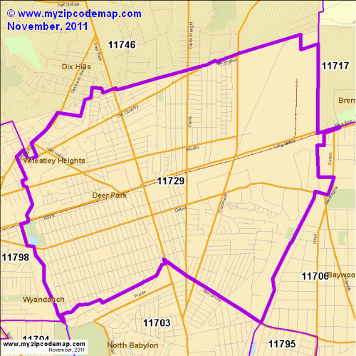 map of 11729
