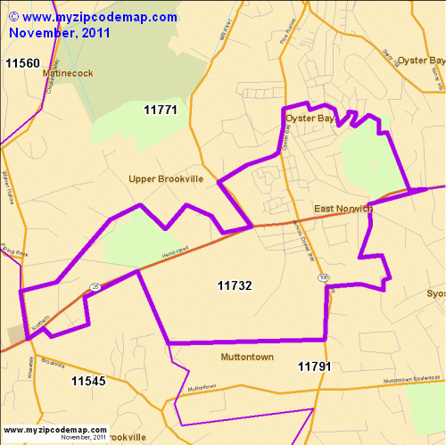 map of 11732