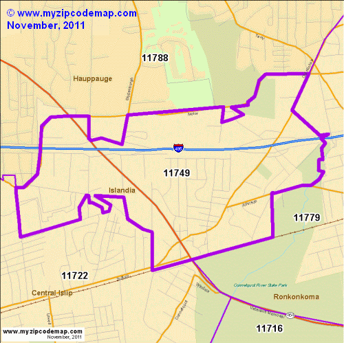 map of 11749