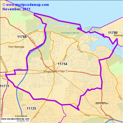 map of 11754