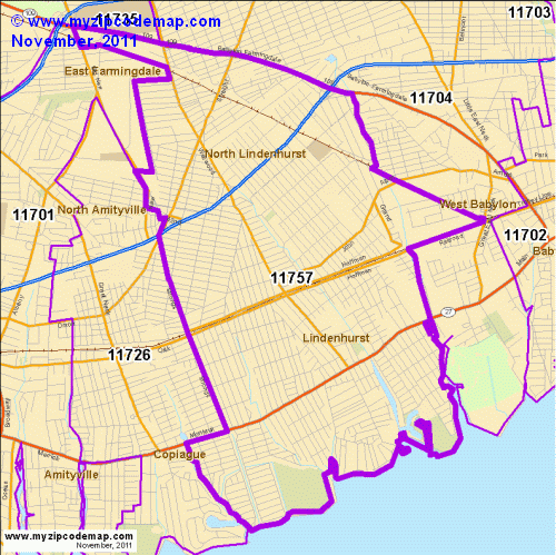 map of 11757