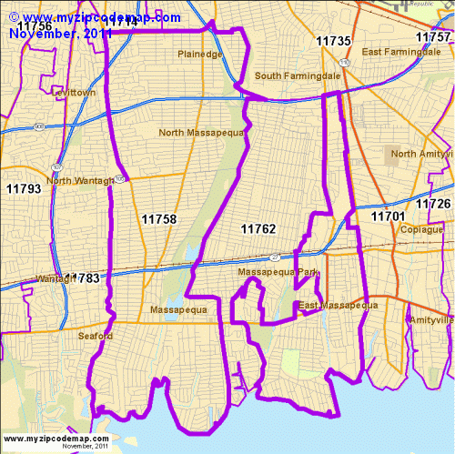 map of 11758