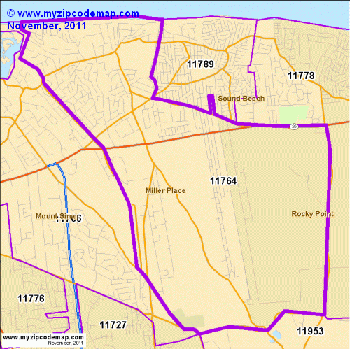 map of 11764