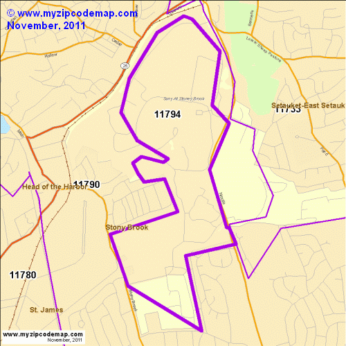 map of 11794