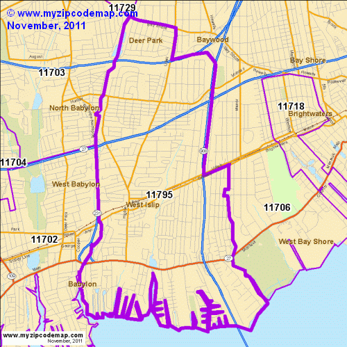 map of 11795