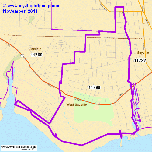 map of 11796