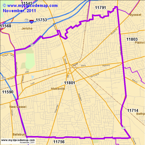 map of 11801