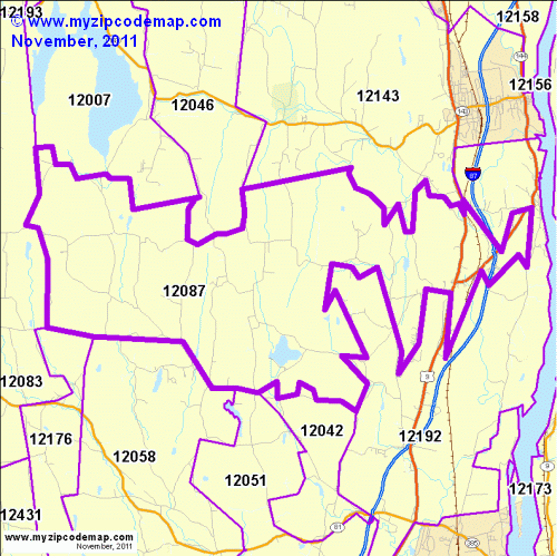 map of 12087