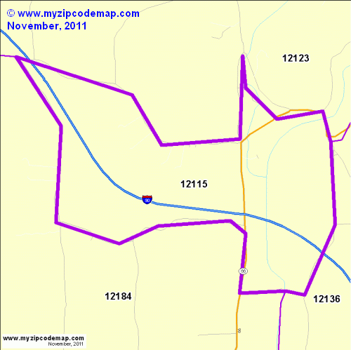 map of 12115