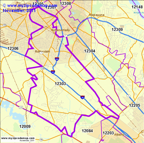 map of 12303