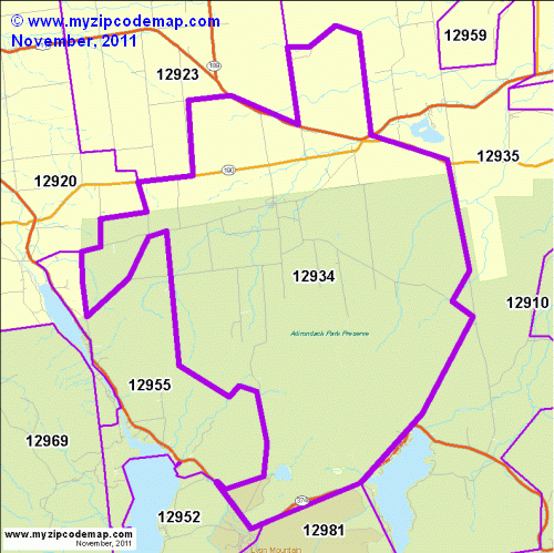 map of 12934