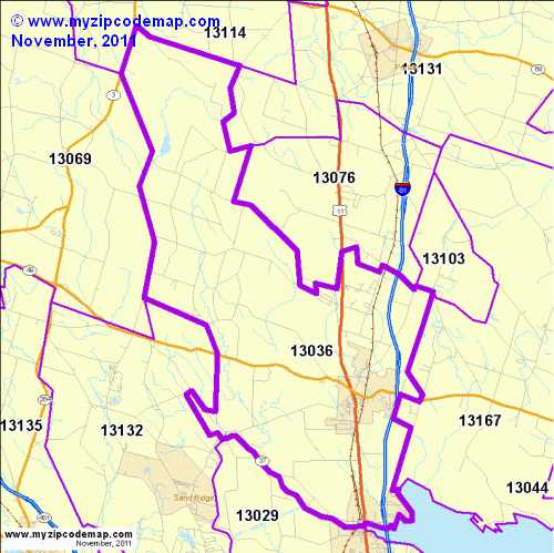 map of 13036