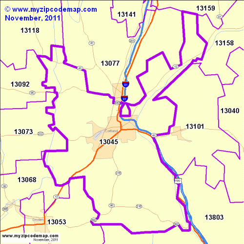 map of 13045