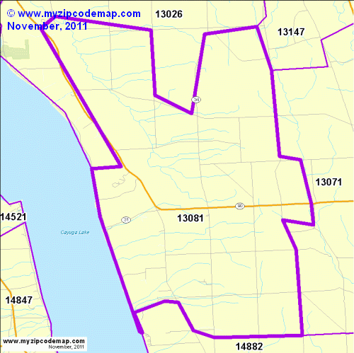 map of 13081