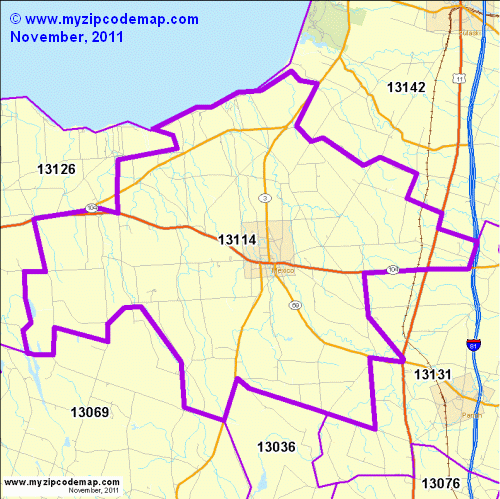 map of 13114