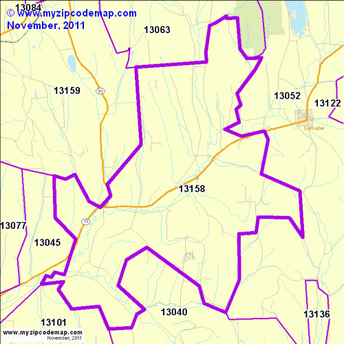 map of 13158