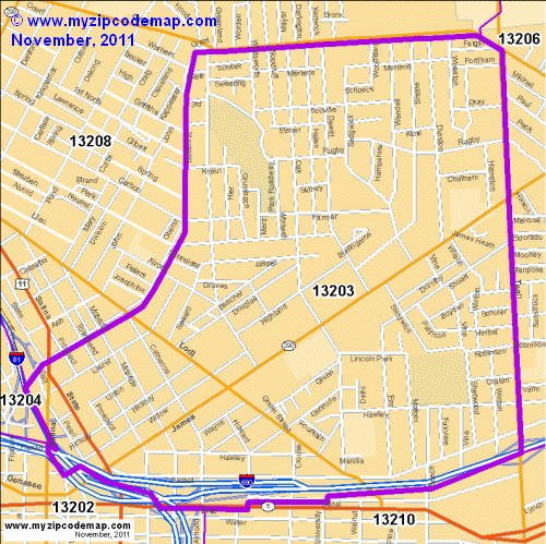 map of 13203