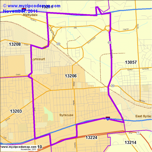 map of 13206