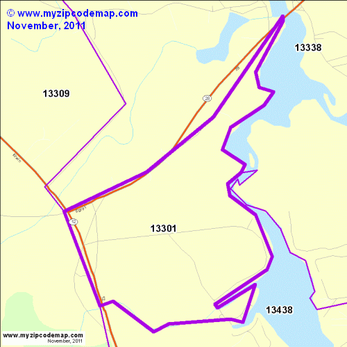 map of 13301