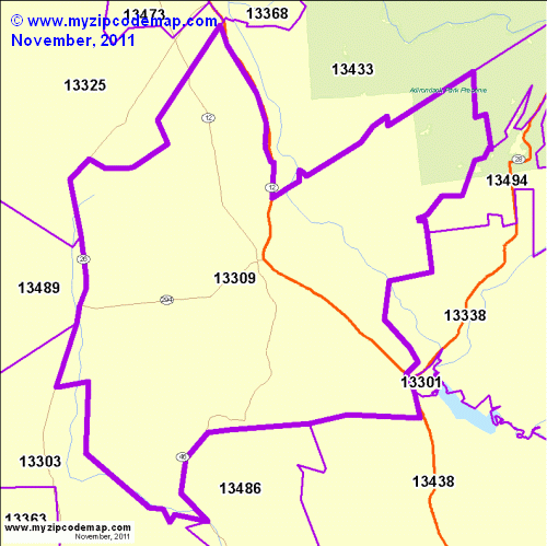 map of 13309