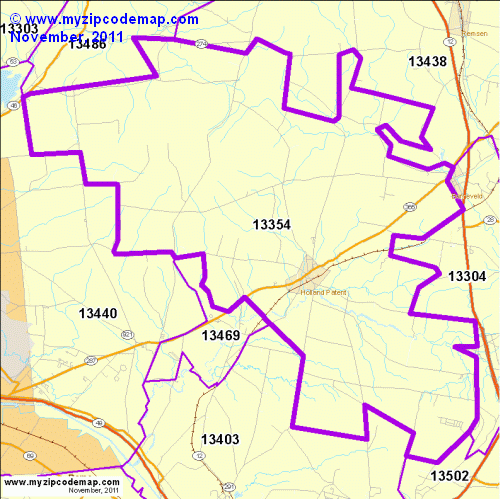 map of 13354