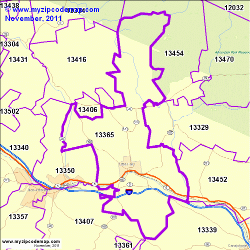 map of 13365
