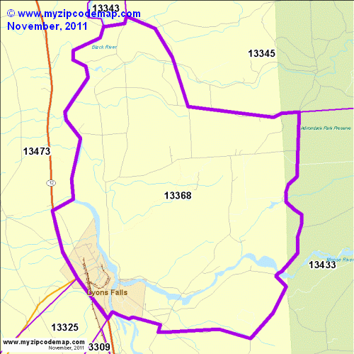 map of 13368