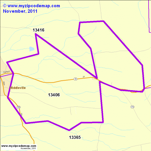 map of 13406