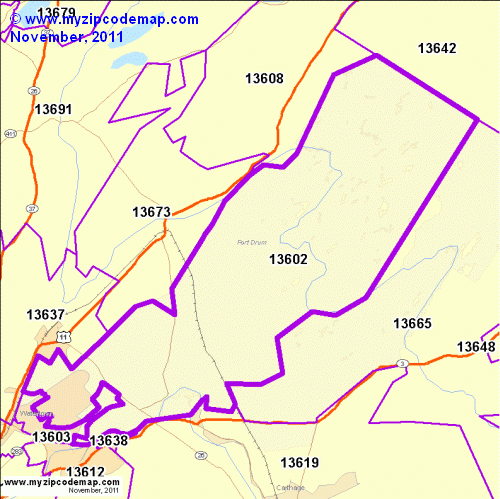 map of 13602