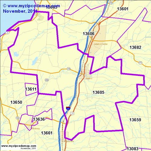 map of 13605